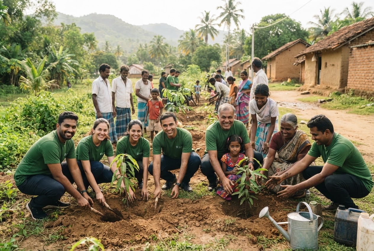 Community tree planting